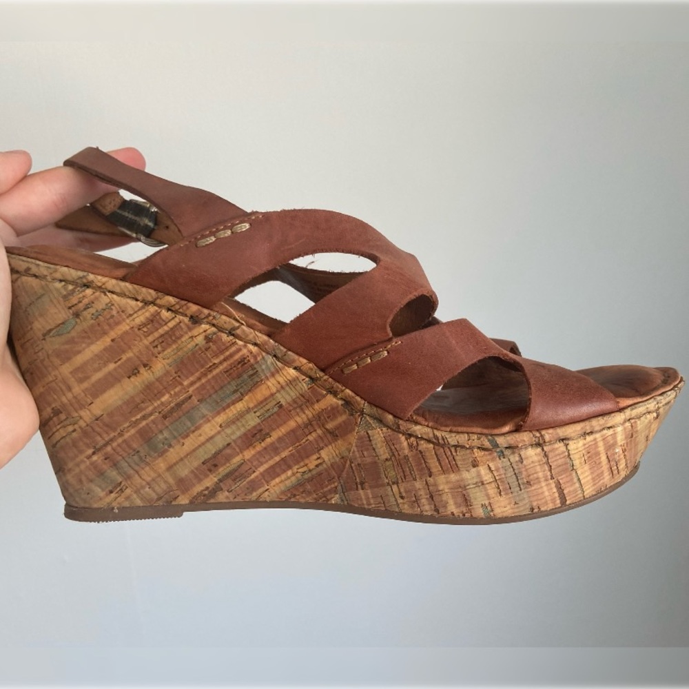 Strappy Leather Platform Shoes